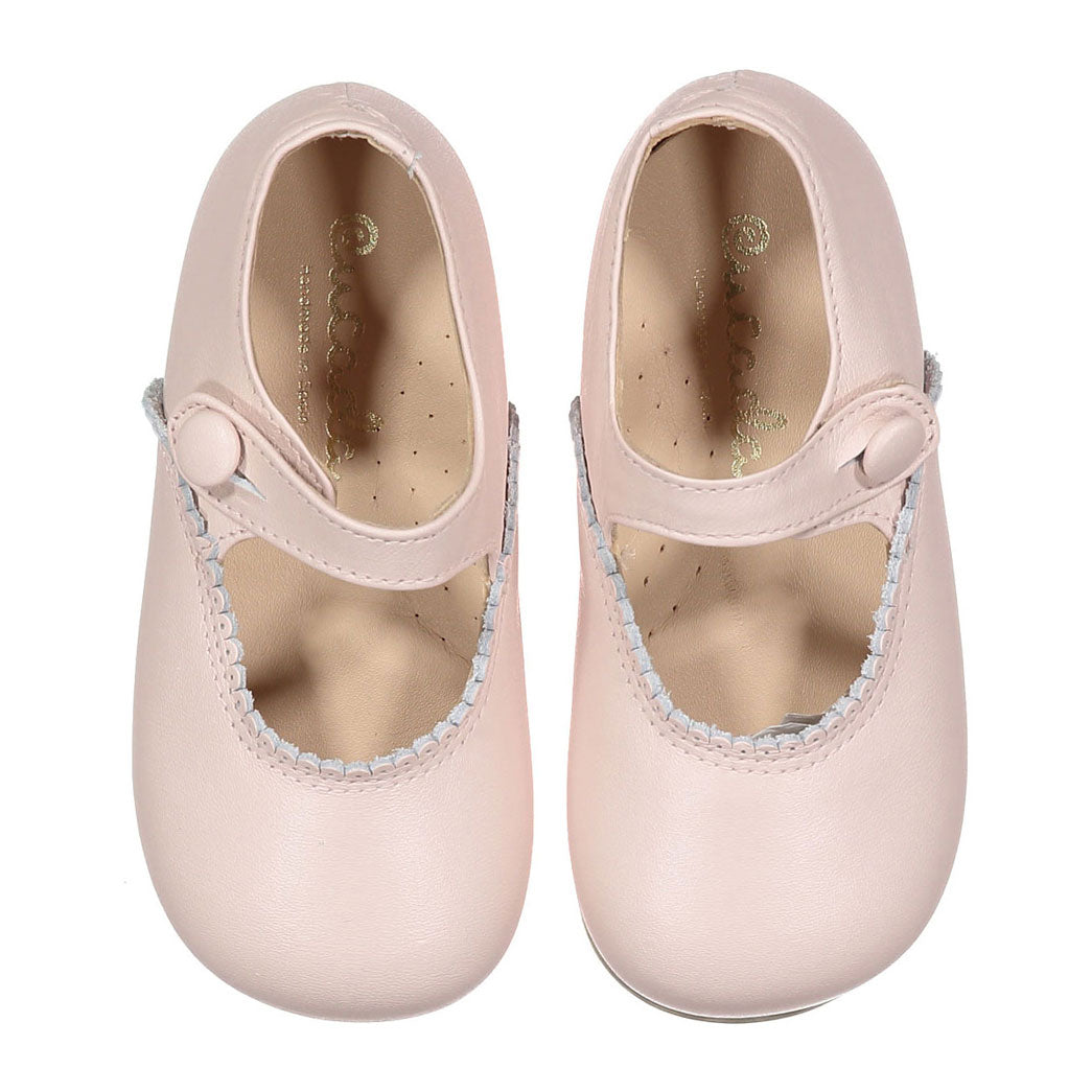 Papanatas Pale Pink Baby Mary Janes
