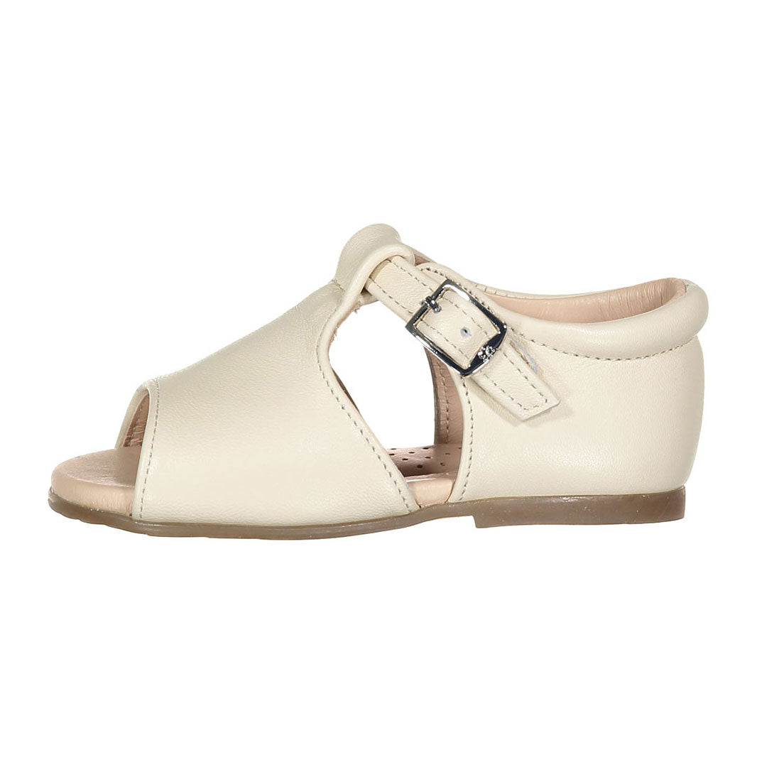 Papanatas Beige Open Toe Baby Sandal