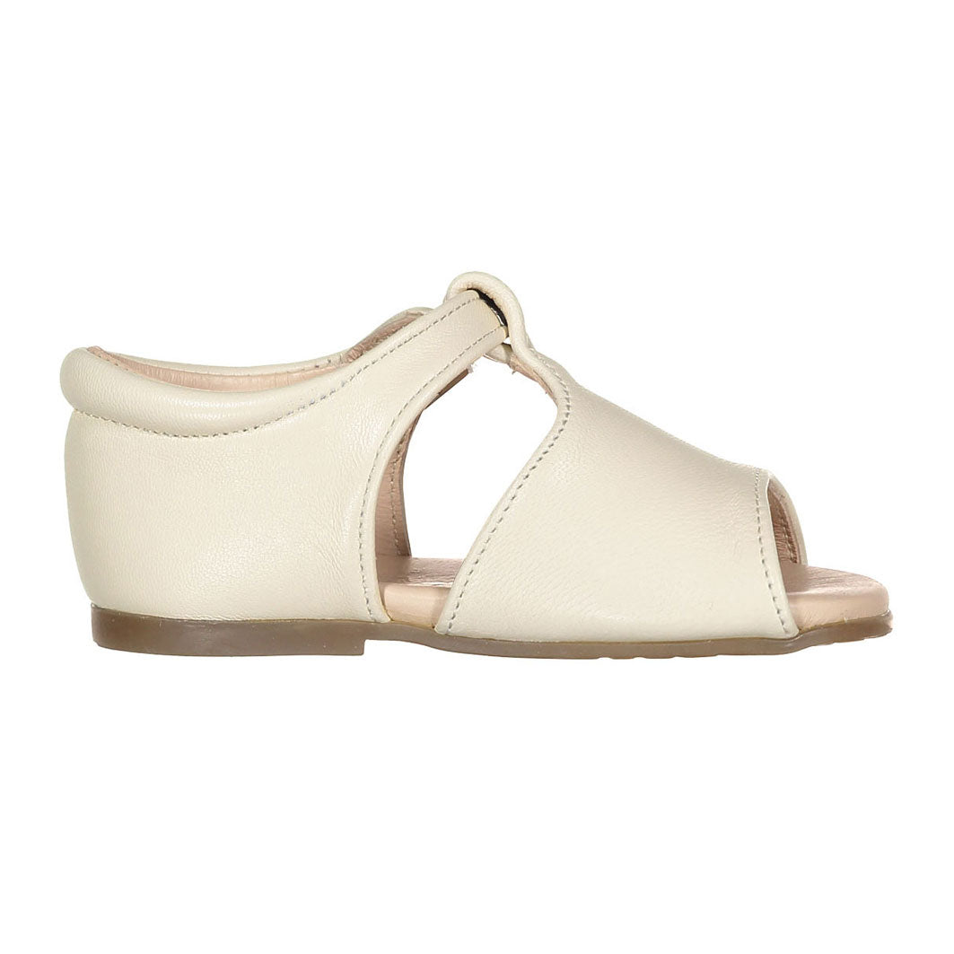 Papanatas Beige Open Toe Baby Sandal