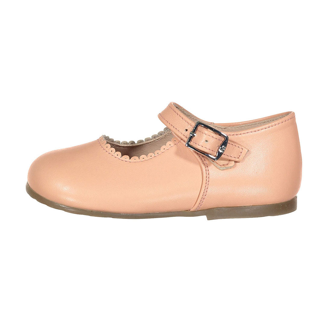 Papanatas Peach Baby Buckle Mary Janes