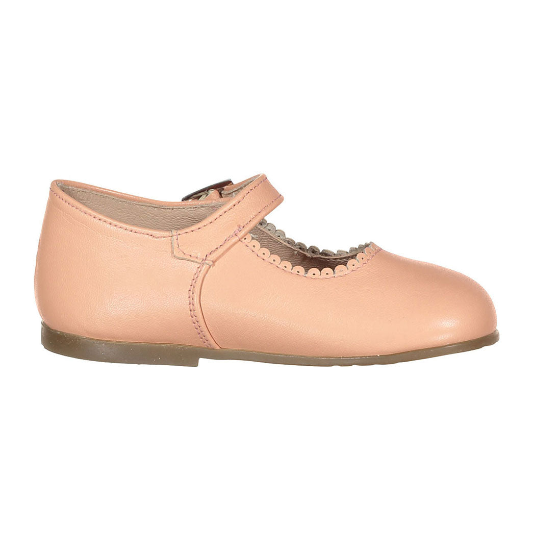 Papanatas Peach Baby Buckle Mary Janes