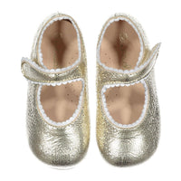 Papanatas Gold Trim Baby Mary Janes