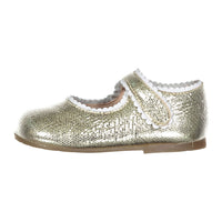Papanatas Gold Trim Baby Mary Janes