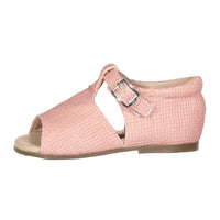 Papanatas Rose Tweed Open Toe Baby Sandal