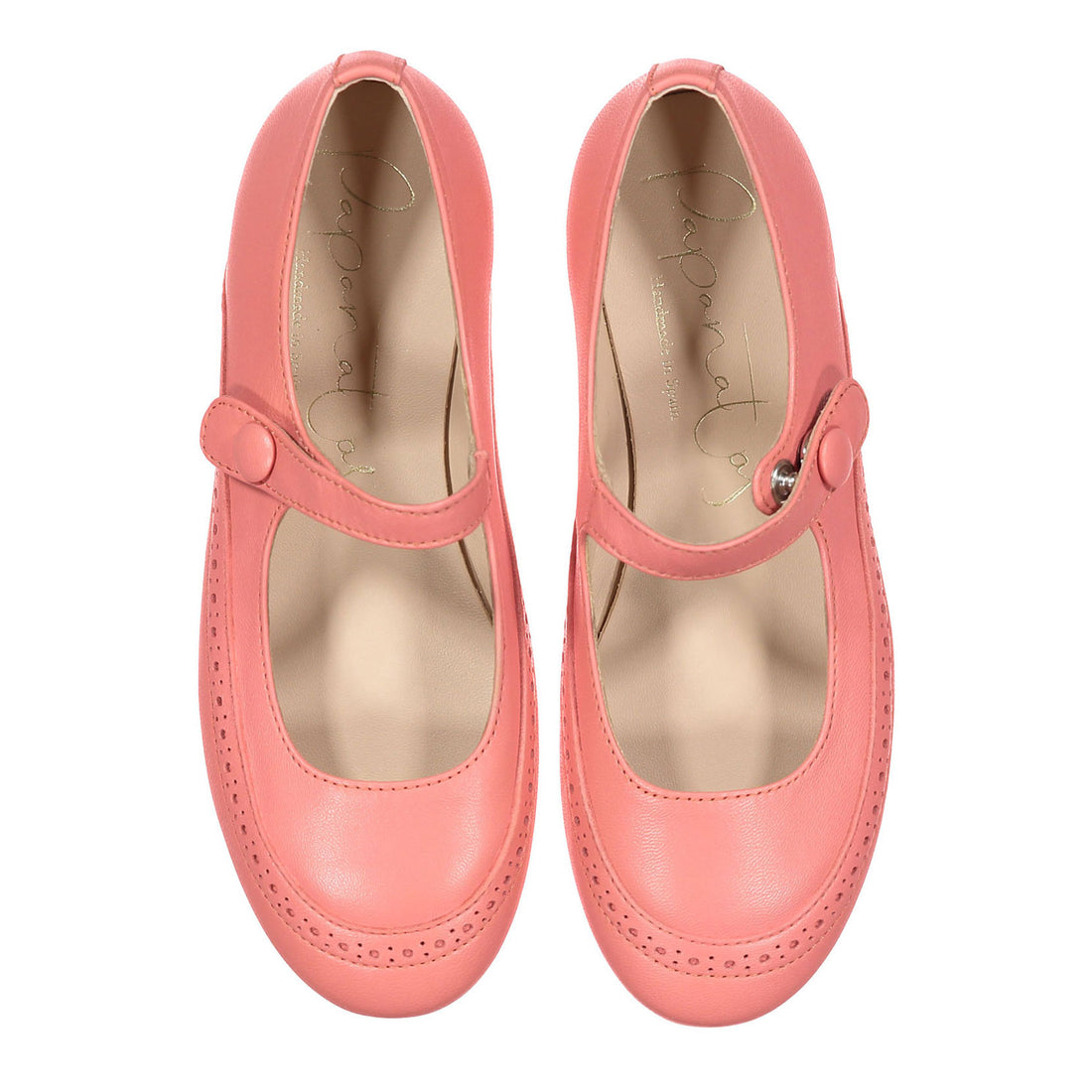 Papanatas Salmon Wingtip Mary Jane