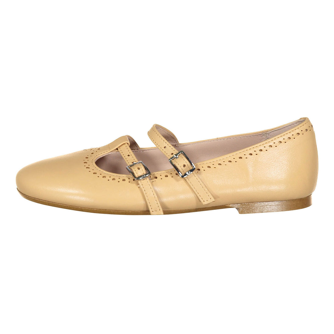 Papanatas Camel Double T-Strap Mary Jane
