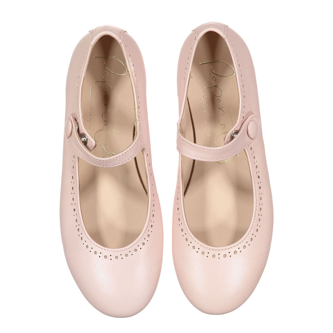 Papanatas Pale Pink Eyelet Mary Jane