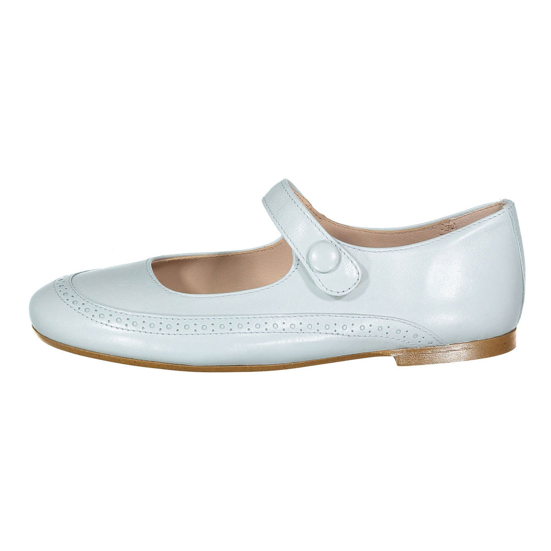 Papanatas Light Blue Wingtip Mary Jane