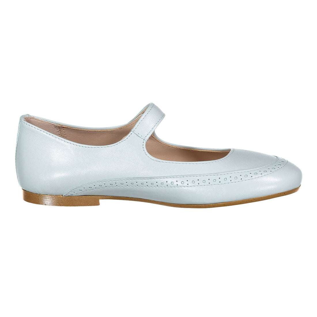 Papanatas Light Blue Wingtip Mary Jane