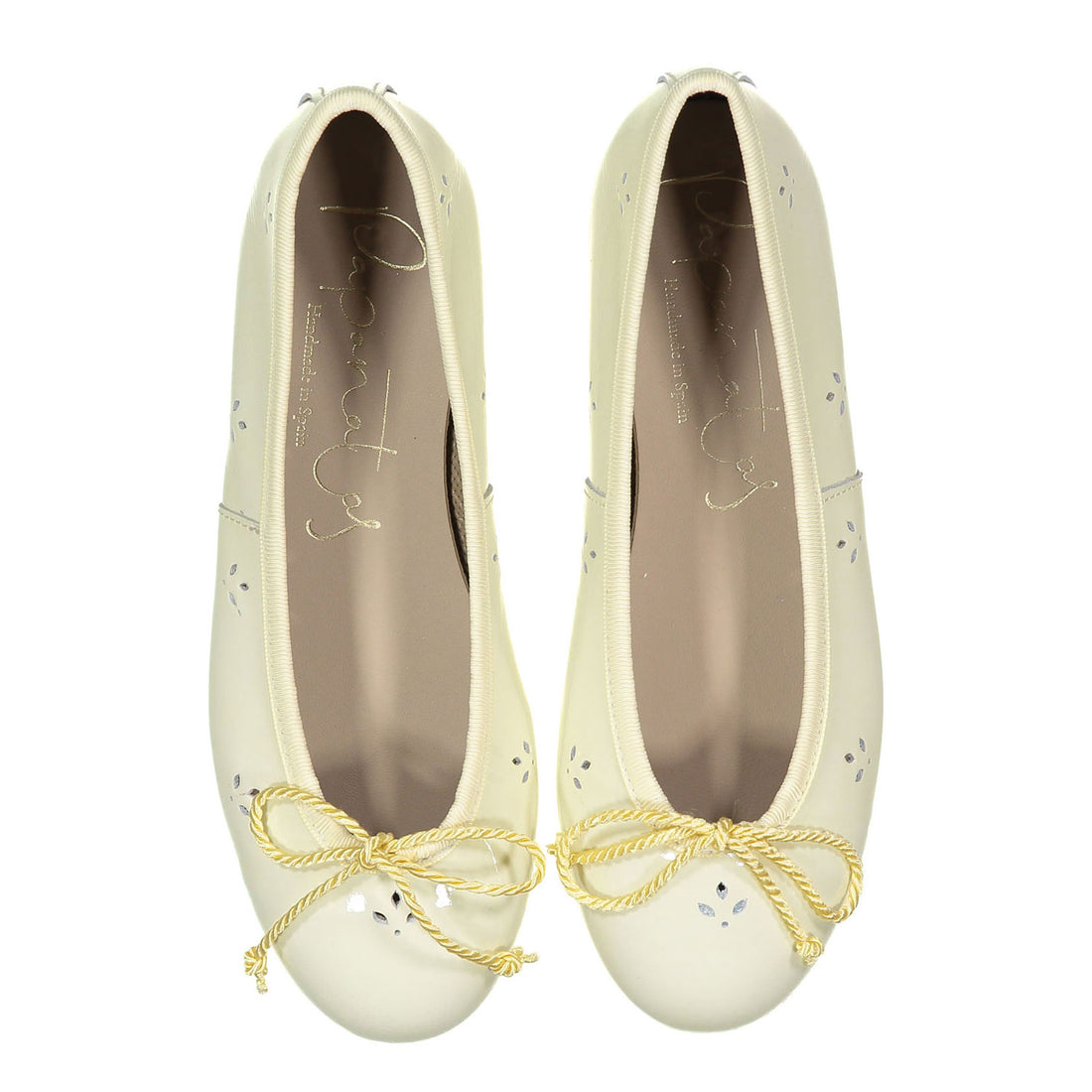 Papanatas Lemon Eyelet Ballet Flat