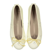 Papanatas Lemon Eyelet Ballet Flat
