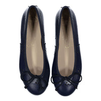 Papanatas Navy Eyelet Ballet Flat