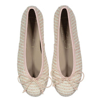 Papanatas Light Pink Tweed Ballet Flat