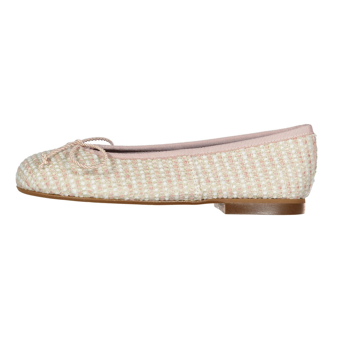 Papanatas Light Pink Tweed Ballet Flat