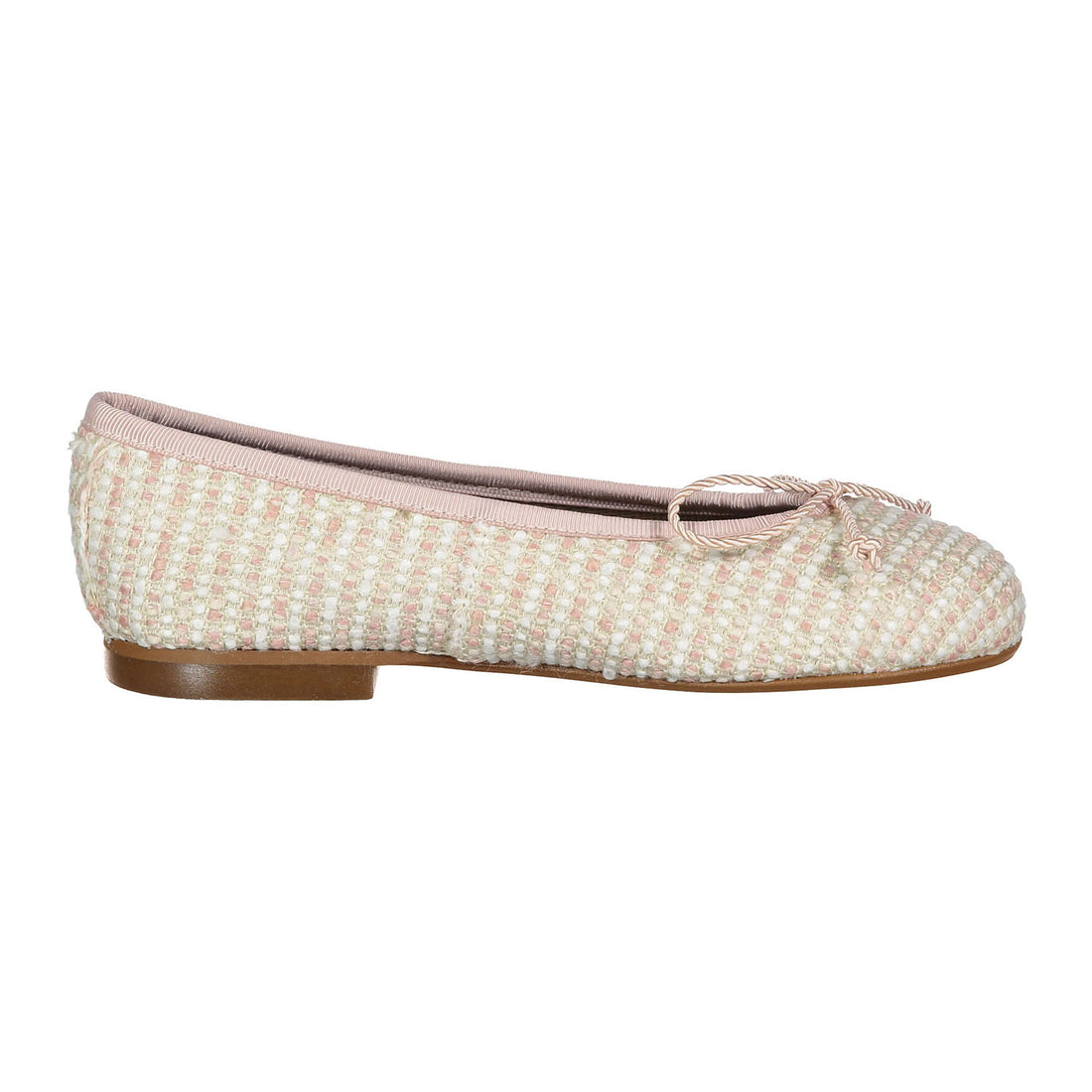 Papanatas Light Pink Tweed Ballet Flat