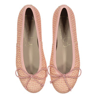 Papanatas Salmon Tweed Ballet Flat