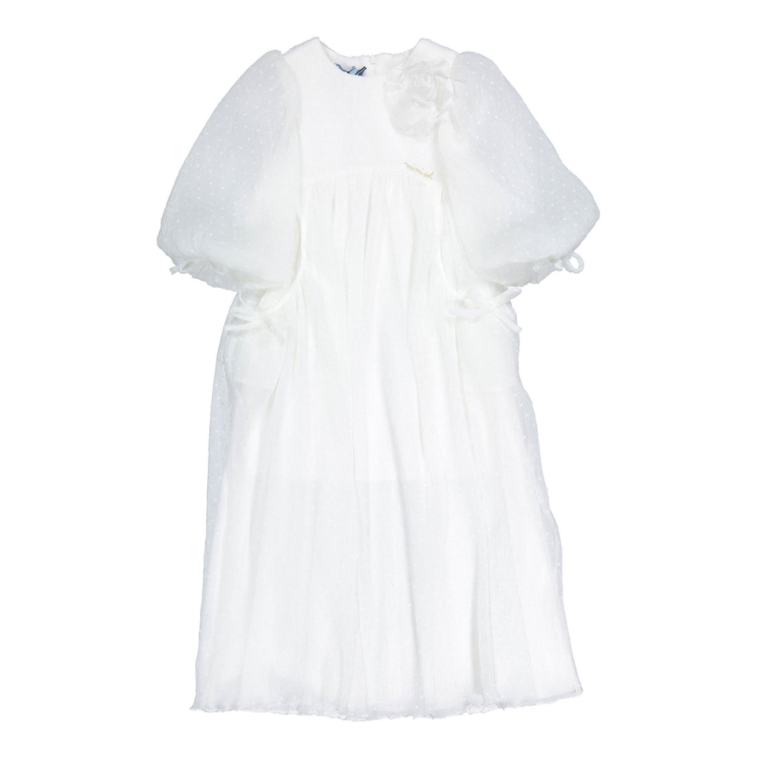 Mimisol Cream Plumetis Maxi Dress