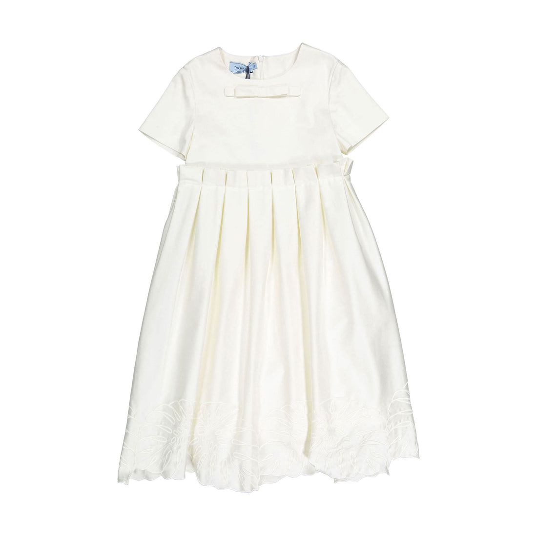 Mimisol Cream Leaf Embroidery Long Dress