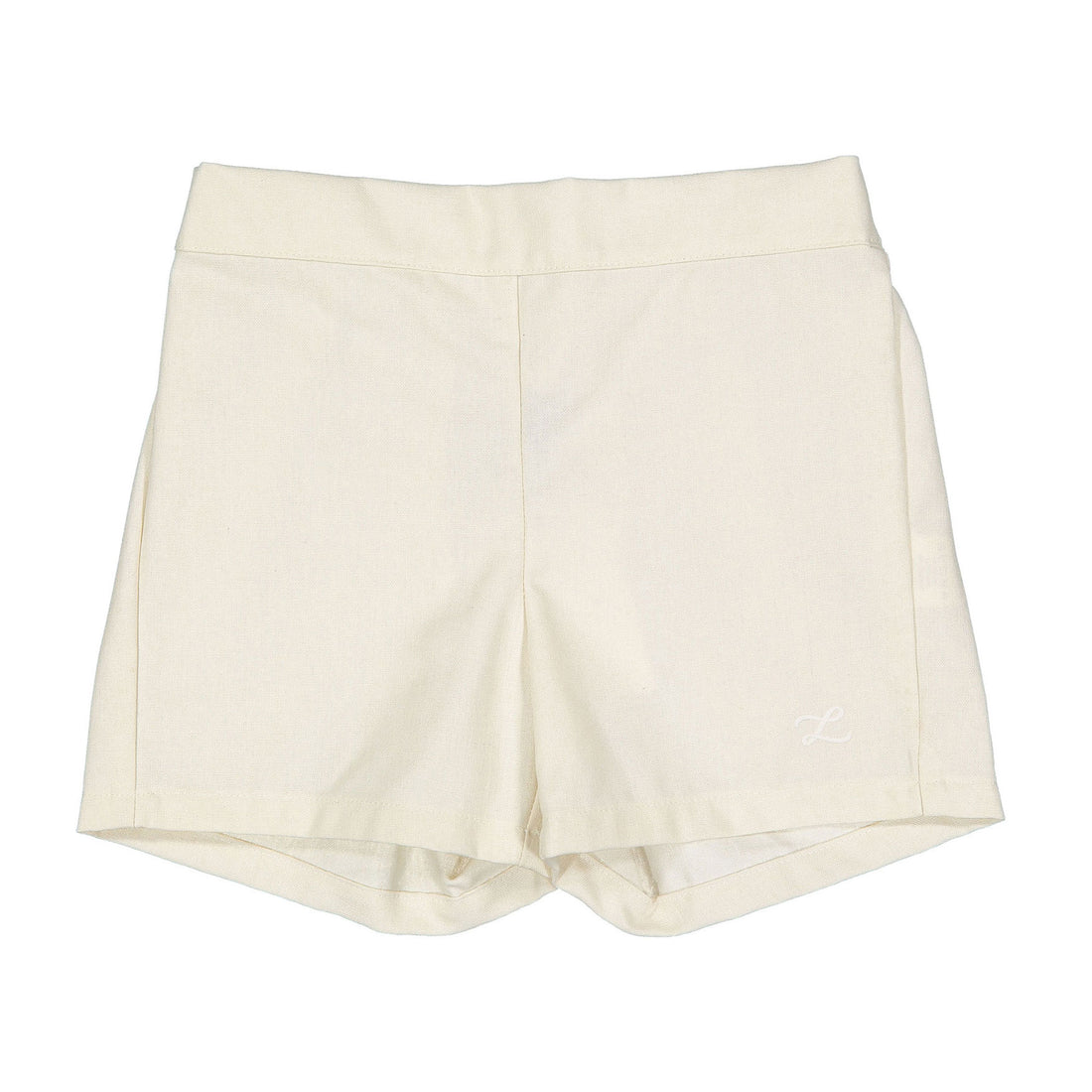 L by Ladida Cream Linen Shorts