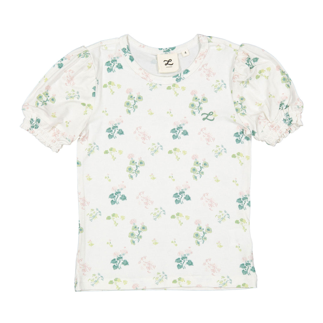 L by Ladida Geranium Short Sleeve Puff Tee