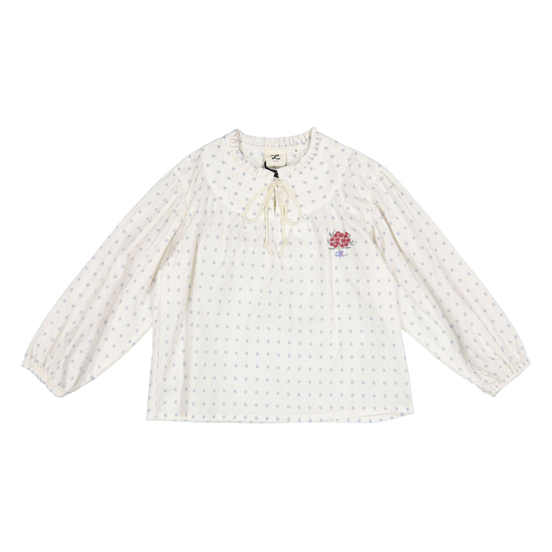 L by Ladida Tic Tac Long Sleeve Blouse