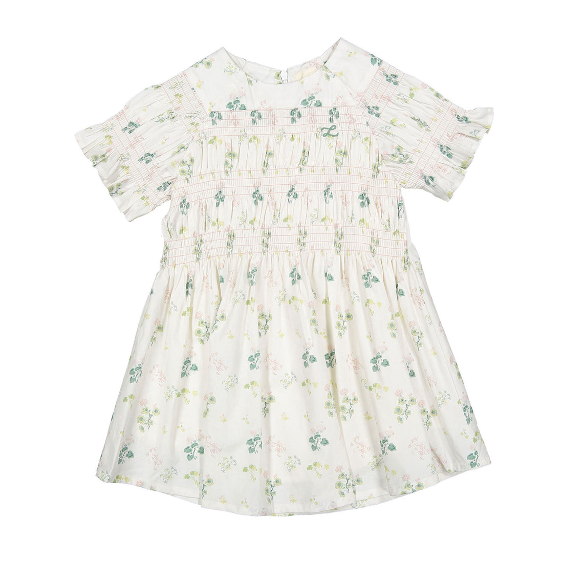 L by Ladida Geranium Smocked Short Sleeve Dress