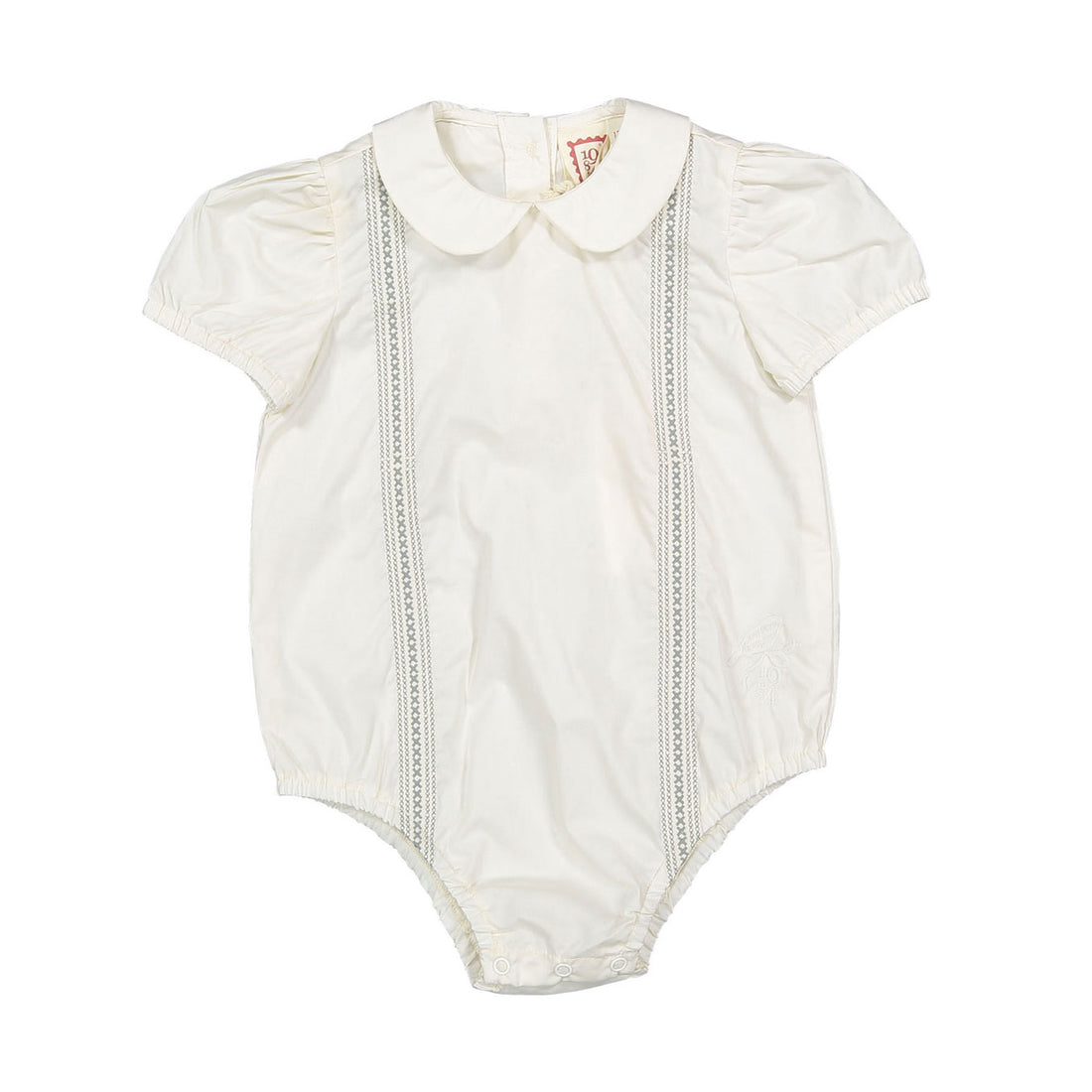 1984 Cream Cross Stitch Shirt Onesie
