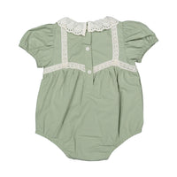 1984 Sage Rose Embroidered Romper