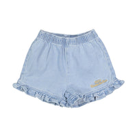 1984 Denim Ruffle Short