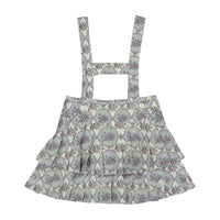 1984 Bird Floral Suspender Skirt
