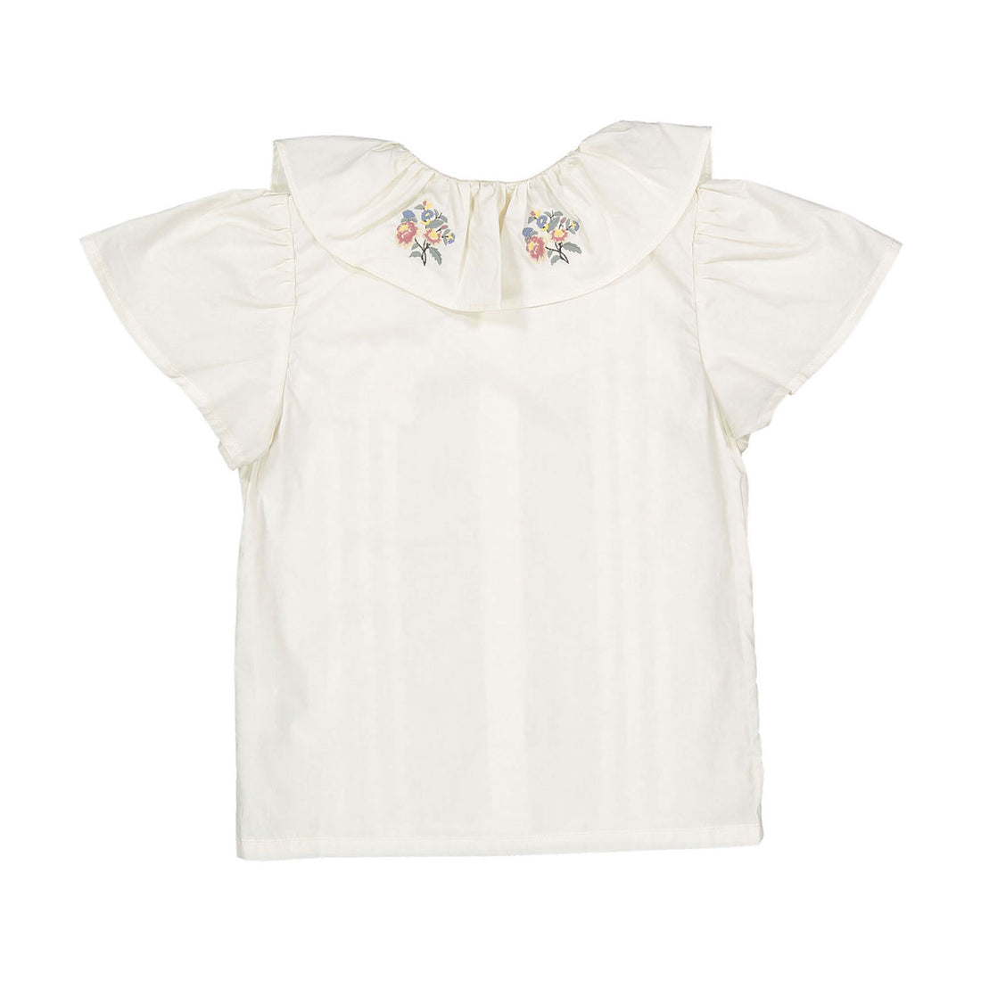 1984 Cream Floral Embroidered Blouse