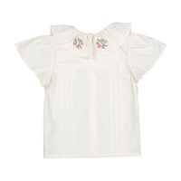 1984 Cream Floral Embroidered Blouse
