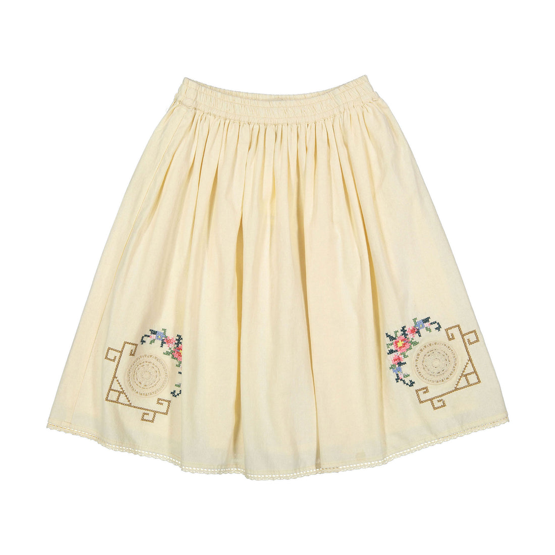 The New Society  Ecru Narcise Special Skirt