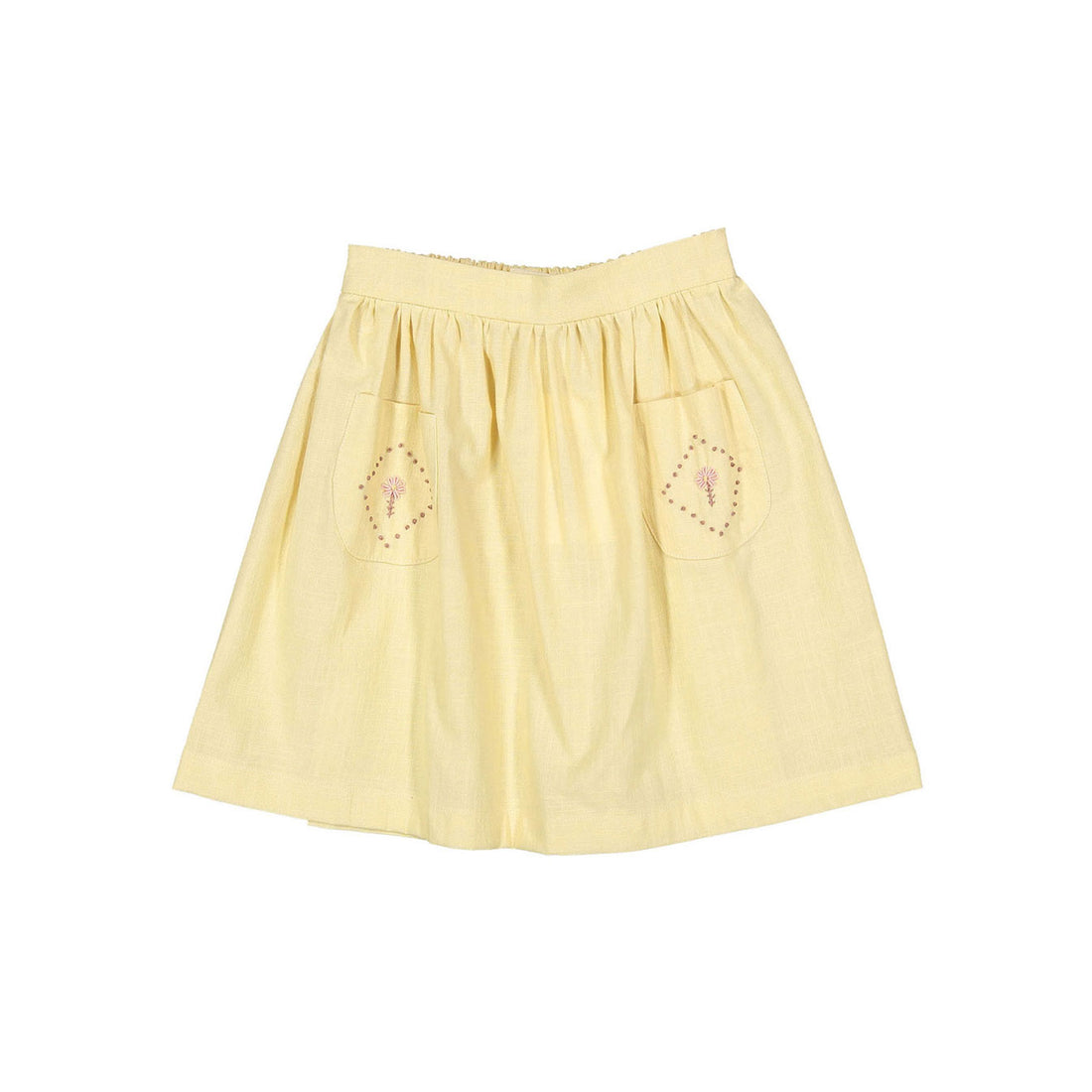 Birinit Sand Embroidered Midi Skirt