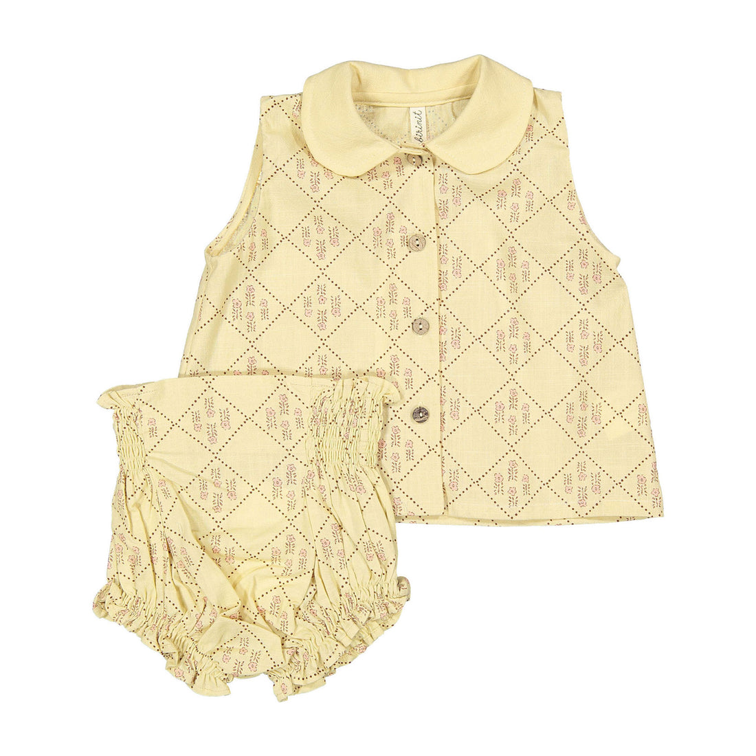 Birinit Castelflorite Blouse and Bloomer Set