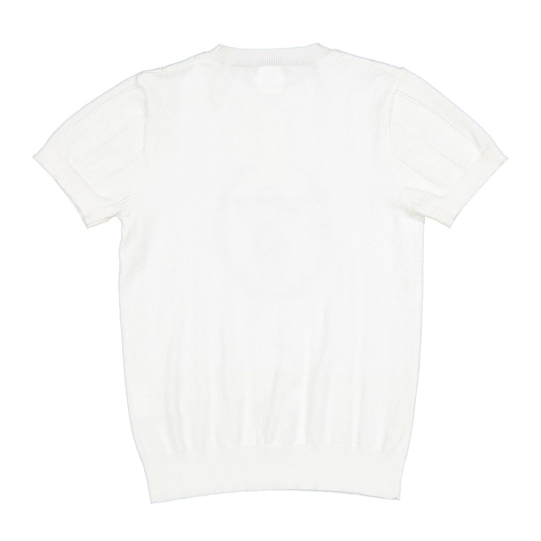 1984 White Embroidered Knit Sweater