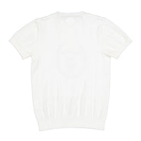 1984 White Embroidered Knit Sweater