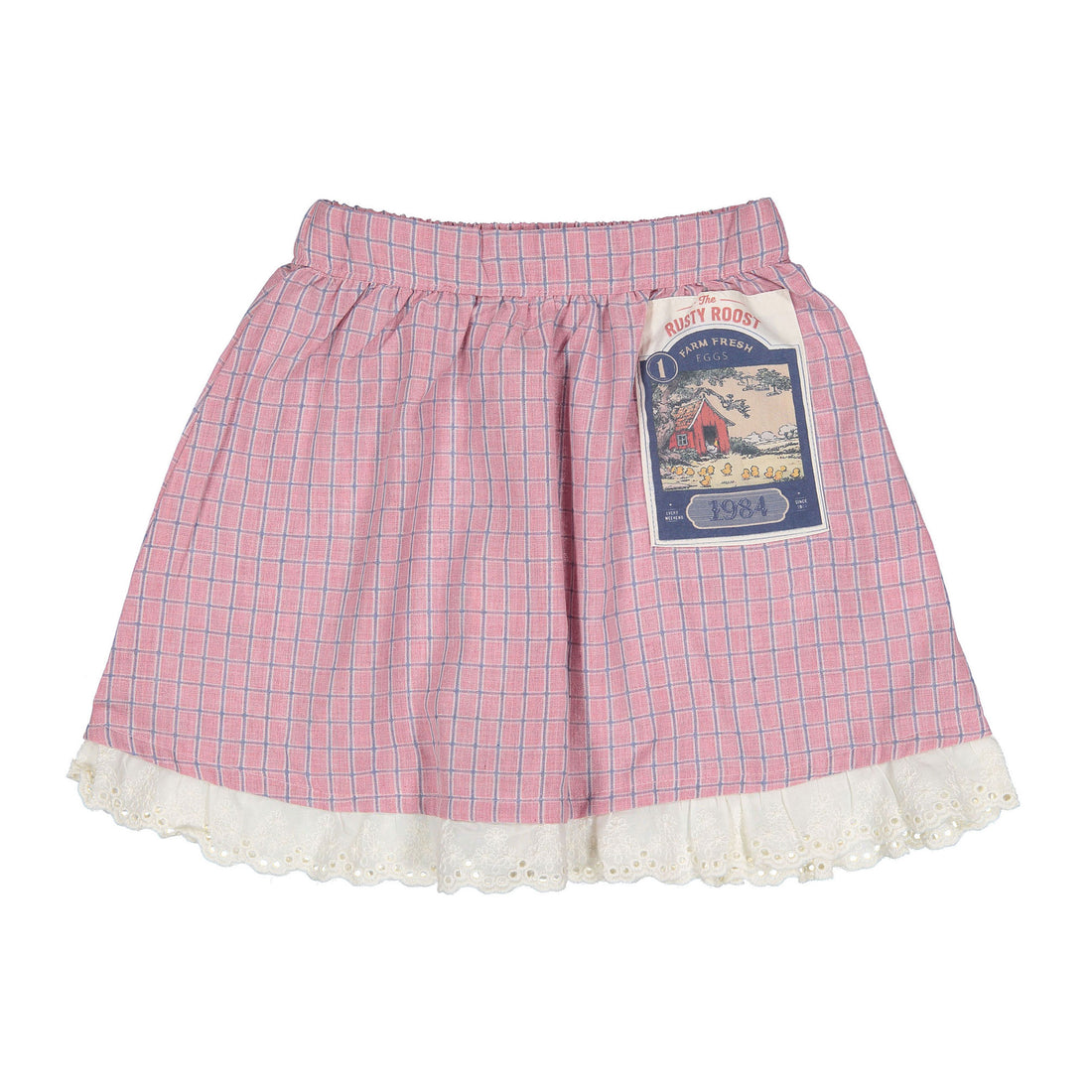 1984 Checked Circle Skirt