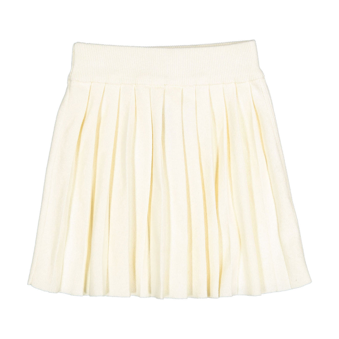 L by Ladida Cream Knit Pleated Skirt