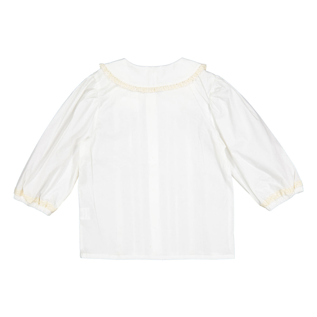 L by Ladida Cream 3/4 Sleeve Lace Blouse