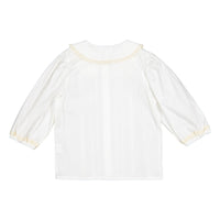 L by Ladida Cream 3/4 Sleeve Lace Blouse