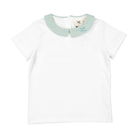 L by Ladida Fern Gingham Collar Tee