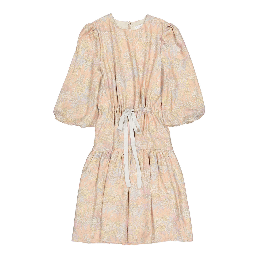 Darlin Peach Wildflower Printed Dress