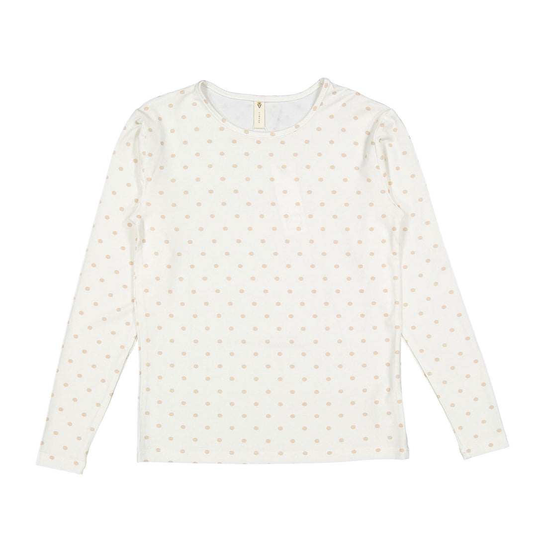 Ava and Lu Cream Polka Dot Tee