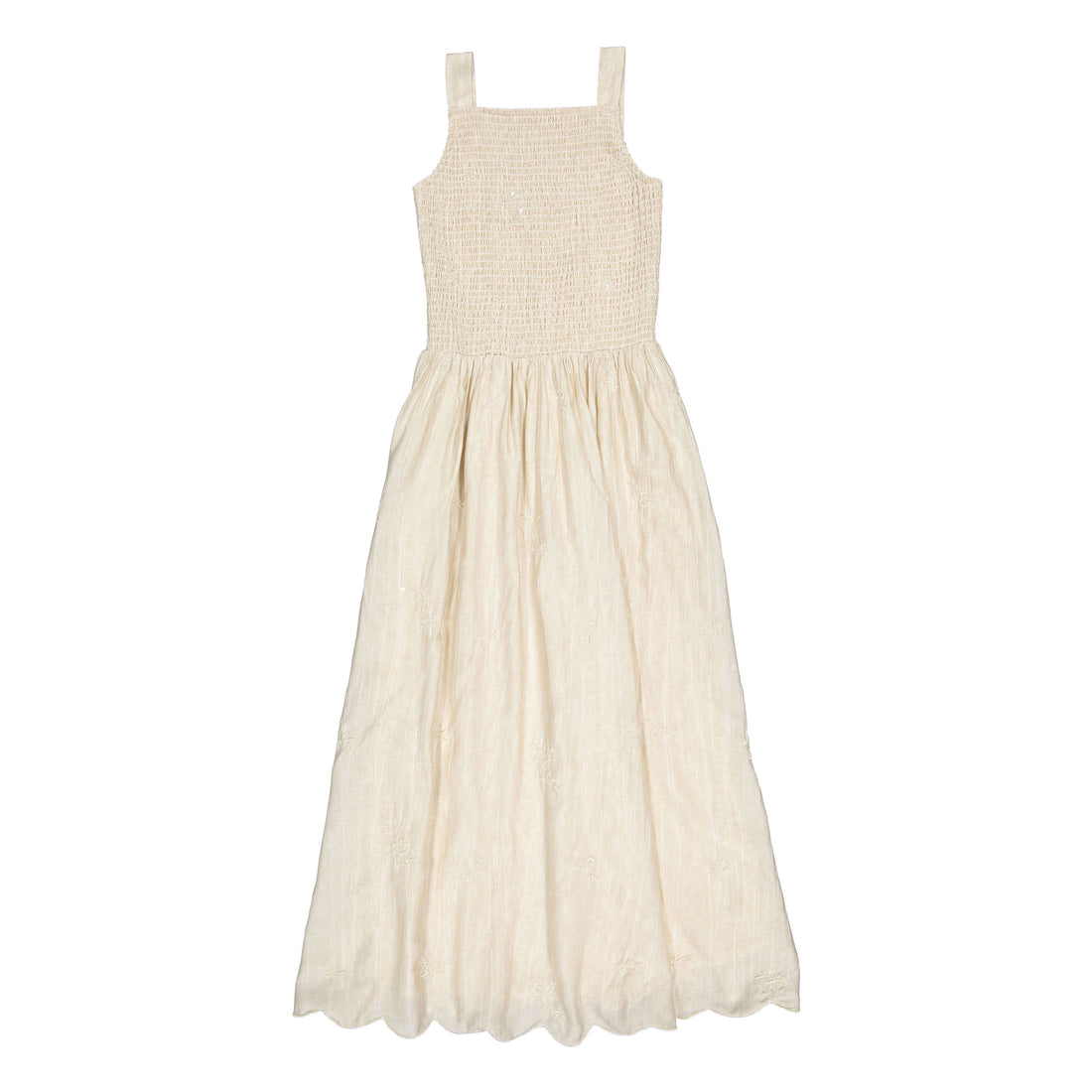 A4 Beige Smocked Jumper