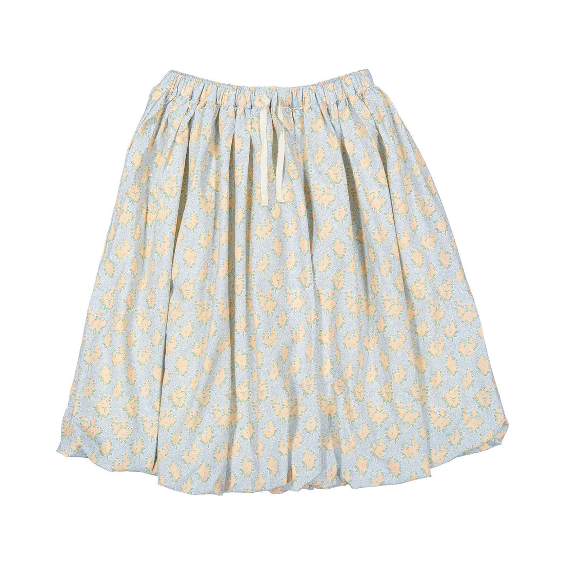 Darlin Blue Floral Clusters Bubble Skirt