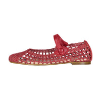 Papanatas Red Woven Mary Jane