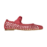 Papanatas Red Woven Mary Jane