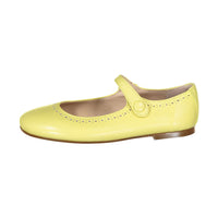Papanatas Yellow Eyelet Mary Jane
