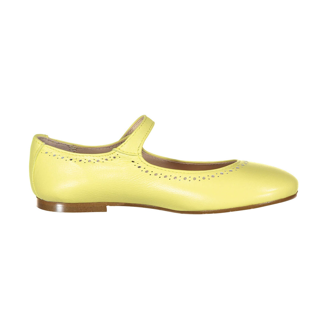 Papanatas Yellow Eyelet Mary Jane